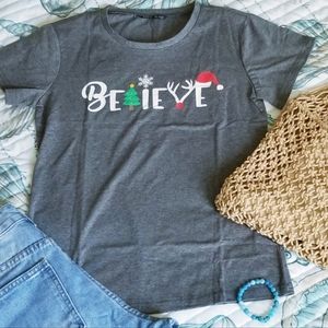 Believe xmas Tee